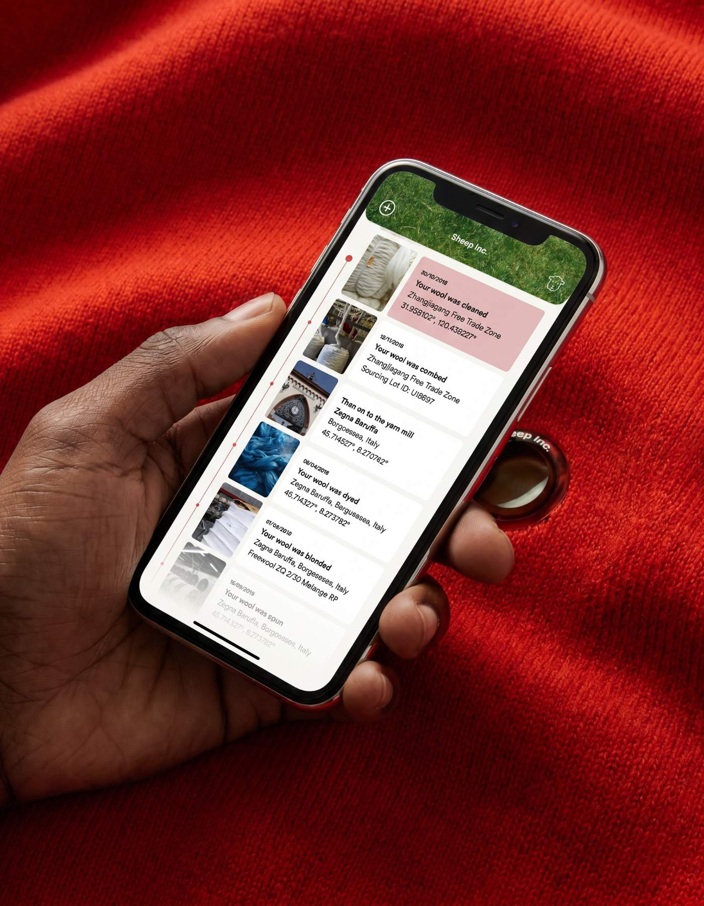 The Connected Dot — tapping the NFC dot with a phone