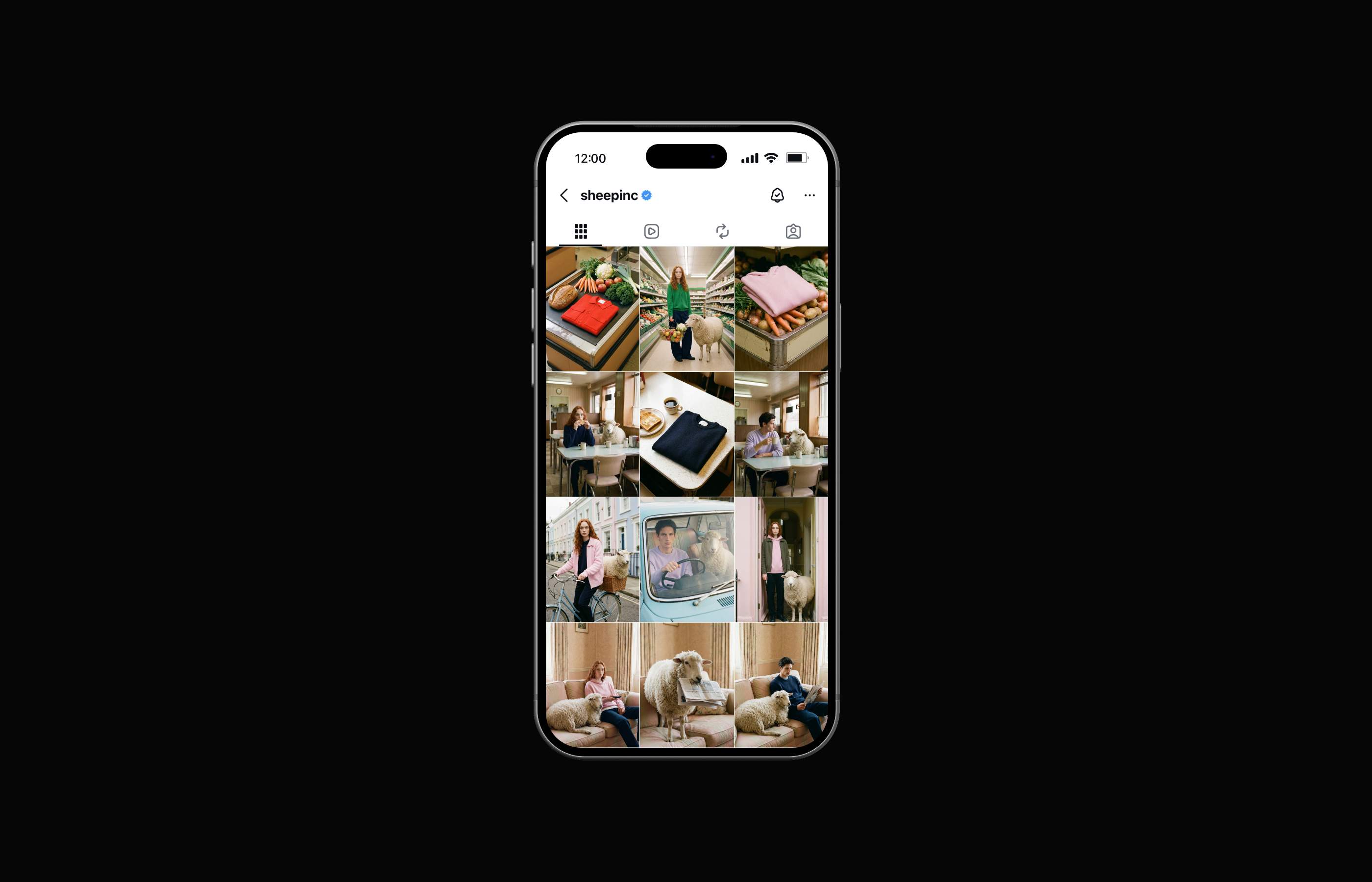 Sheep Included — Instagram grid