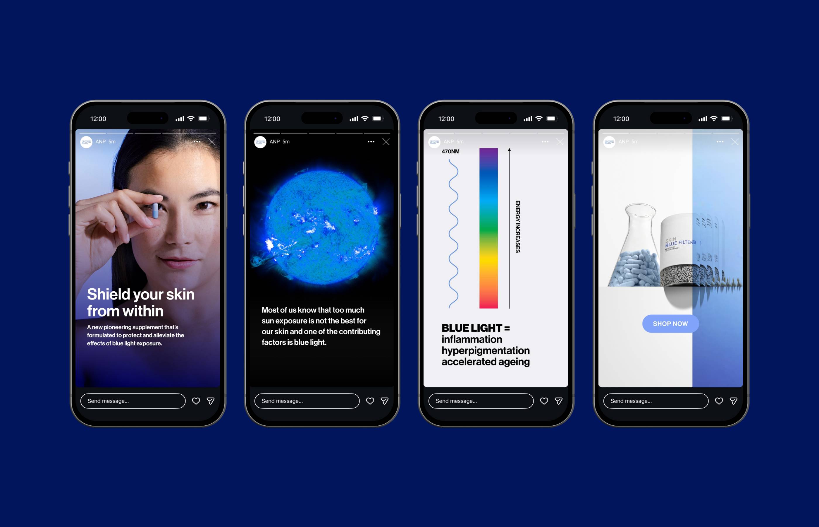 Skin Blue Filter — social story